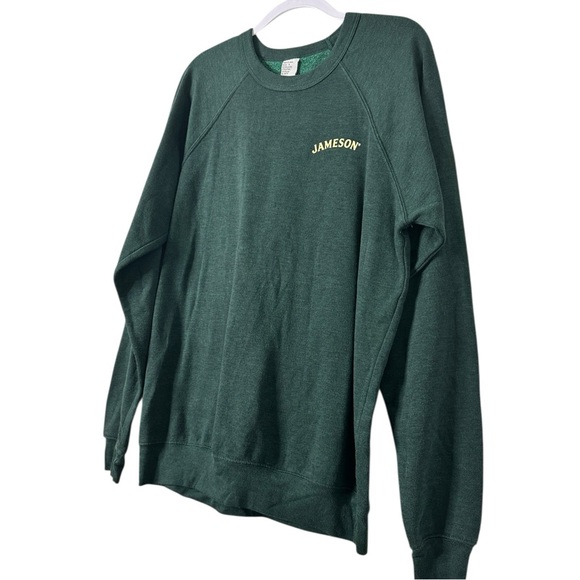 Jameson Forest Green Crewneck Sweater for Men XL Unisex Warm Vintage Comfy Soft - Picture 8 of 10